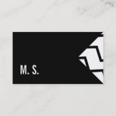Carte De Visite ZigZag Noir (Dos)