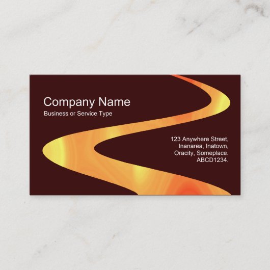 Carte De Visite ZigZag Path - Flame Path - Brown 330000 (Devant)