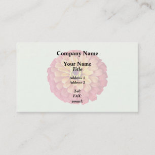Carte De Visite Zinnia dans les tons d'orange