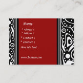 Carte de visite Zizzago Australian Trail Red (Dos)