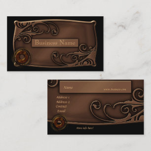 Carte de visite Zizzago conception Steampunk