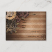 Carte de visite Zizzago conception Steampunk (Dos)