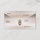 Carte de visite Zizzago Crème soie Art Nouveau (Dos)