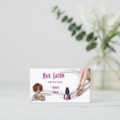 Carte de visite Zizzago Pink Nail Salon (Debout devant)