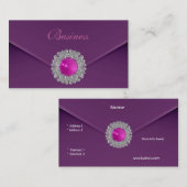 Carte de visite Zizzago Purple Look Image (Devant / Derrière)