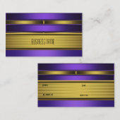 Carte de visite Zizzago Purple Vieux Or (Devant / Derrière)
