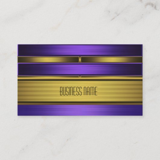 Carte de visite Zizzago Purple Vieux Or (Devant)