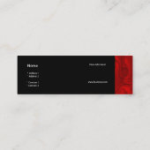 Carte de visite Zizzago Rich Red Silk (Dos)