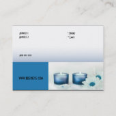 Carte de visite Zizzago Salon de beauté Spa Bleu (Dos)