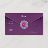 Carte de visite Zizzago Violet Regard Image (Dos)