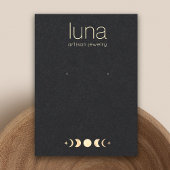 Carte De Visite Zodiac Gold Moon Boho Elevage Bijoux Display