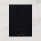 Carte De Visite Zodiac Gold Moon Boho Elevage Bijoux Display (Dos)