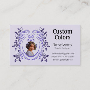 Carte De Visite Zollie dans le pourpre