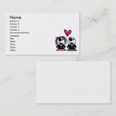 CARTE DE VISITE ZOMBIE LOVE (Devant / Derrière)