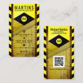 Carte De Visite Zone de construction inspirée  (Devant / Derrière)