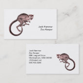 Carte De Visite Zoo Keeper (Devant / Derrière)