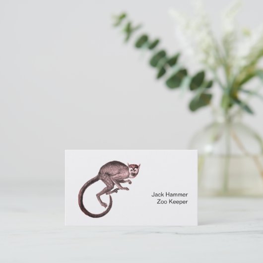 Carte De Visite Zoo Keeper (Debout devant)
