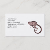 Carte De Visite Zoo Keeper (Dos)