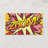 Carte De Visite ZOOM Fun Retro Comic Book (Devant)