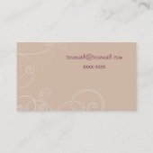 Carte de visites Rose Vieilli (Dos)