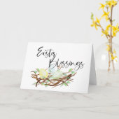 Carte de vœu à l'aquarelle pour les bénédictions d (Fleur jaune)