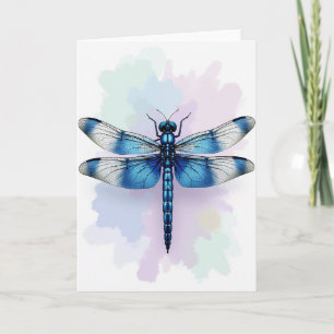 Carte de vœu d'anniversaire Bug Blue