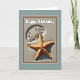Carte de vœu d'anniversaire Seaside Star