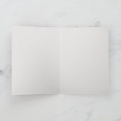 Carte de vœu de mariage aux roses 3D blanches (Intérieur)