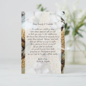 Carte de voeu de puits de souhaits de mariage Gran (Debout devant)