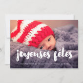Carte de voeu foto Joyeuses Fêtes Feestdagenkaart (Voorkant)