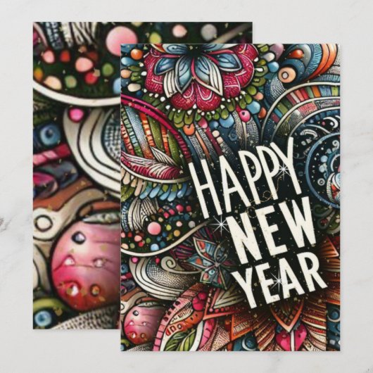 Carte de voeux (Devant / Derrière)