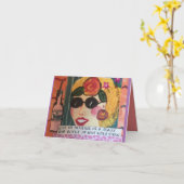 Carte de voeux (Fleur jaune)