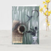 Carte de voeux (Fleur jaune)