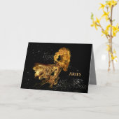 Carte de voeux (Fleur jaune)