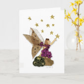 carte de voeux (Fleur jaune)