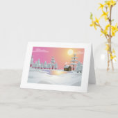 Carte de voeux (Fleur jaune)