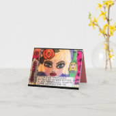 Carte de voeux (Fleur jaune)