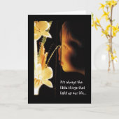 Carte de voeux (Fleur jaune)