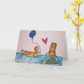 Carte de voeux (Fleur jaune)