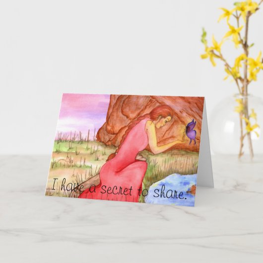 Carte de voeux (Fleur jaune)