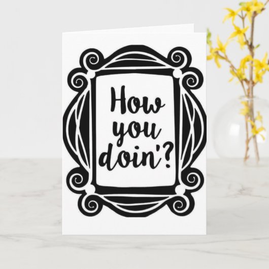 Carte de voeux (Fleur jaune)