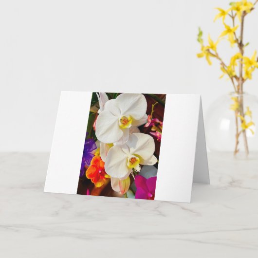 carte de voeux (Fleur jaune)