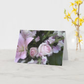 carte de voeux (Fleur jaune)