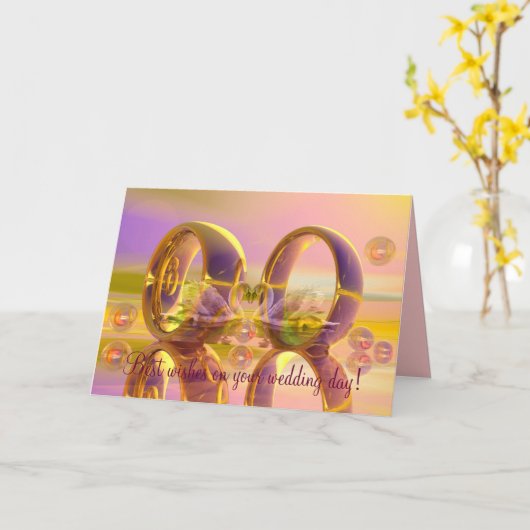 carte de voeux (Fleur jaune)