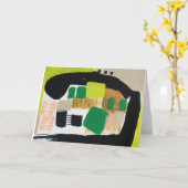 Carte de vœux (Fleur jaune)