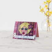 Carte de voeux (Fleur jaune)