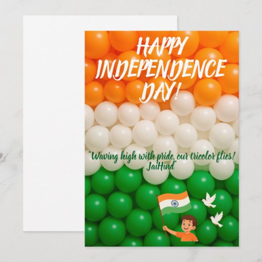 Carte de voeux (Devant / Derrière)