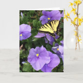 Carte de voeux (Fleur jaune)