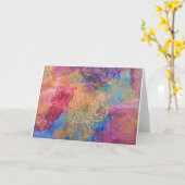 Carte de voeux (Fleur jaune)