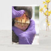 Carte de voeux (Fleur jaune)